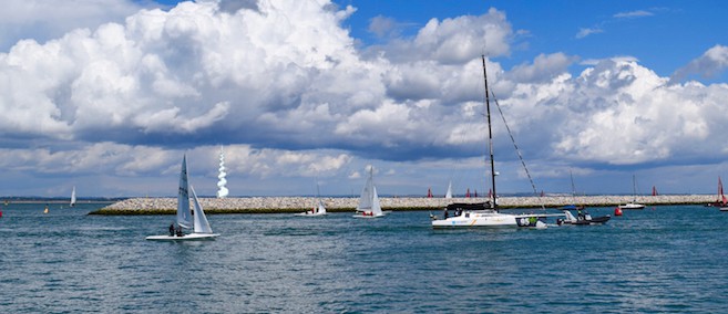 Artist’s impression of how Sound of the Sea would appear if sited on the Cowes Breakwater