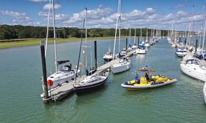 River moorings at Cowes Harbour