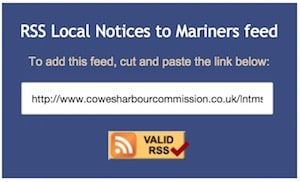 RSS Local Notices to Mariners feed