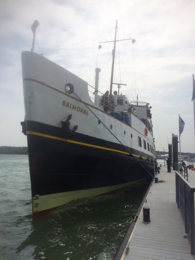 MV Balmoral moored at Trinity Landing on Friday 10th June
