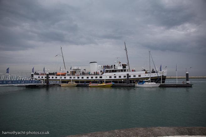 MV Balmoral at Trinity Landing on 10th June