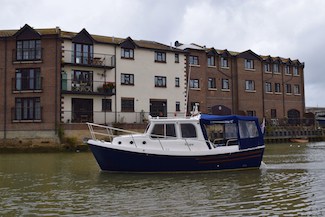 Capt Peter Jackson's Trusty T23 motor boat 