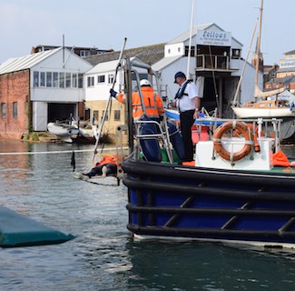 Pilot brought on board pilot boat