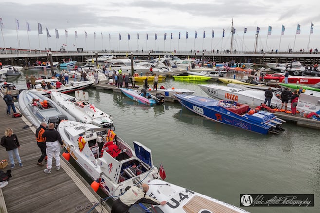 Race powerboats at Cowes credit Malc Attrill