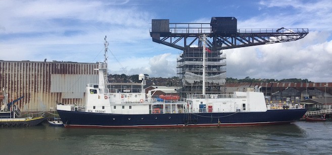 Red Ensign Sea Trident training vessel