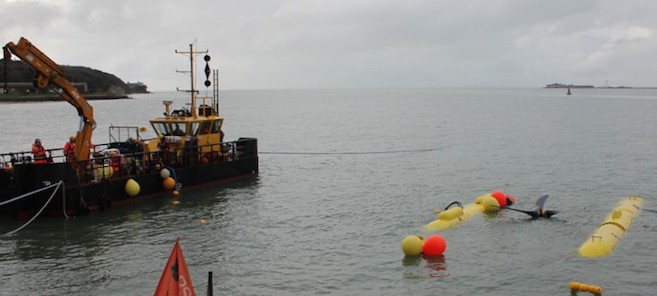 KMS's Seaclear vessel at the SME PLAT-O deployment