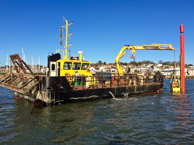 Kingston Marine Services afloat team at work