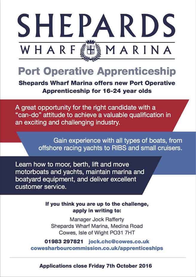 Port Operative Apprenticeship at Shepards