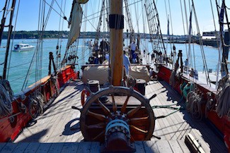 Shtandart at Trinity Landing looking towards the east