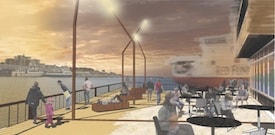 Artist’s impression of how the future Trinity Wharf might look as part of the Solent Gateways project