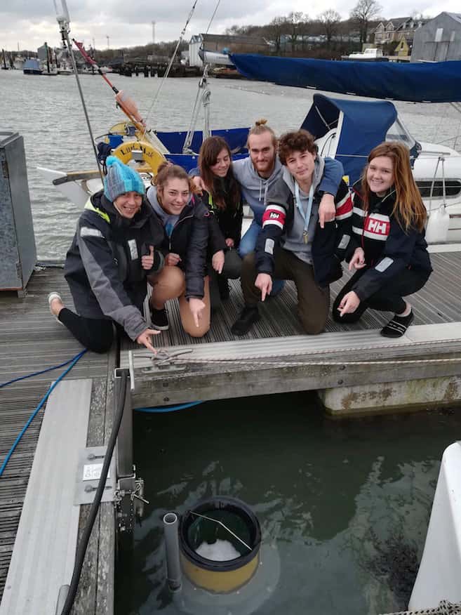 UKSA students with the new Seabin