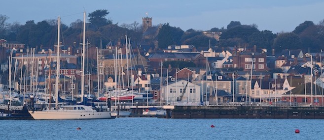 Cowes Harbour on the Isle of Wight