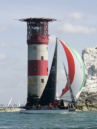 Whooper rounding The Needles